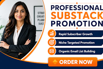 do viral substack promotion, substack page with organic subscribers