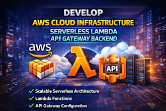 develop aws cloud infrastructure serverless lambda api gateway backend