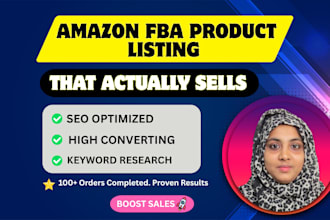 amazon fba product listings optimized to boost sales