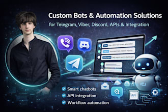 build telegram or viber bot for automation