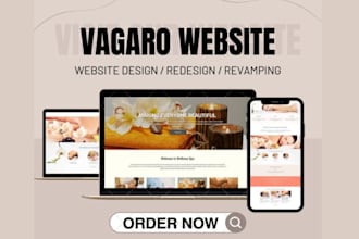 design vagaro website, spa website, beauty salon website, online booking system