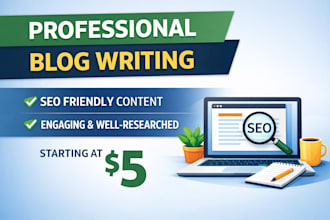 write SEO friendly blog posts and articles