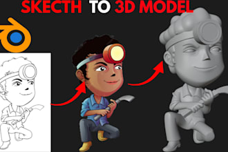 convert your 2d drawing photo to 3d printable stl ready for 3d printing