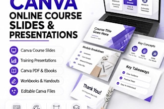 design canva online course training, canva slides canva presentation canva pdf