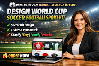 design world cup 2026 soccer football sport kit tshirt pod products merch slogan