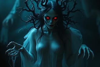 design a terrifying and original horror character