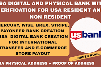 usa bank creation for llc owner, get USA physical address with proof of address