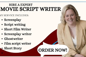 write your movie script, screenplay, short film script or screenplay ghostwriter