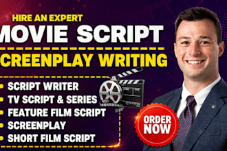 write a movie script, screenplay writing, short film, tv and indie film script