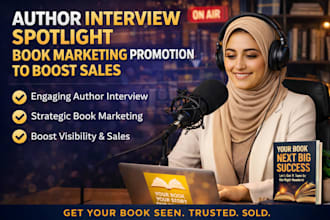 do author interview spotlight and book marketing promotion to boost sales