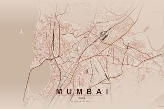 teach how to design printable any city map posters png,PDF,svg unlimited
