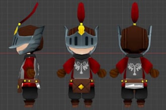 create low poly 3d models for your games or animations