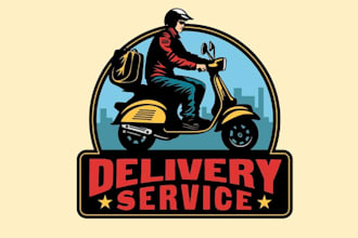 draw smart and professional delivery services logo for your brand