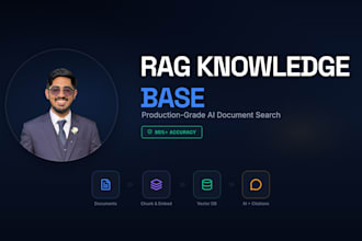 build a rag chatbot and retrieval pipeline for your documents and knowledge base
