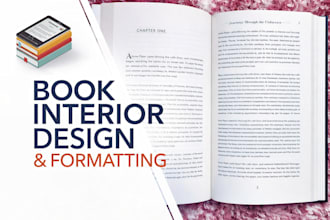 format and design book interior, book layout, typesetting