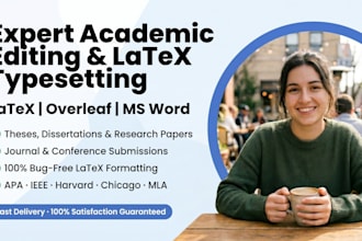 expertly edit, proofread and format your research paper, thesis in latex or word