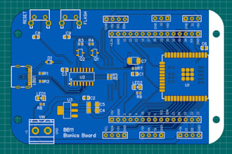 create custom iot pcb esp32 arduino circuit design and layout