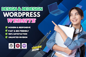 design or redesign a responsive wordpress website