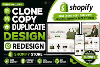 copy clone duplicate design redesign shopify store