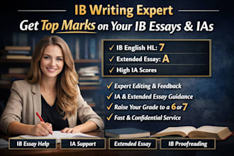 help with any ib assessments, ias,ee