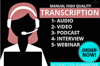transcribe your audio or video into clean and accurate text