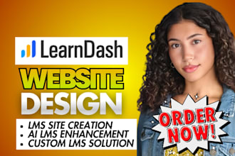 setup learndash wordpress online course website, lms course website expert