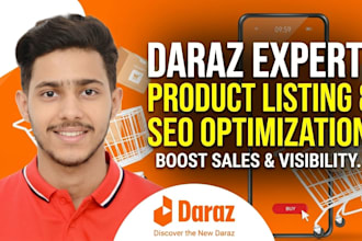 be your expert virtual assistant for daraz product listing and SEO research