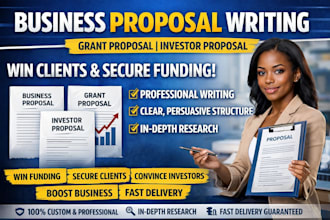 business proposal writing grant proposal investor proposal