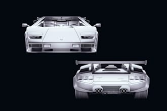 design realistic 3d printable car model stl for resin and fdm printing sla cad
