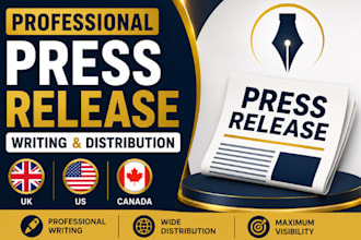 write and distribute your press release to top media outlets USA UK canada