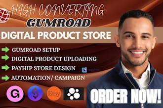 setup gumroad, gumroad digital product upload, gumroad digital store ,payhip