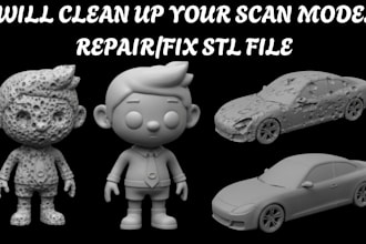 fix, repair, edit, and optimize stl file for 3d printing, mesh repair fast
