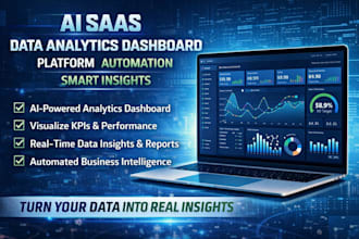 develop saas ai data analytics dashboard web app system,predictive analytics web