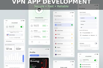 build a custom VPN app for android, ois with admin panel and admob integration