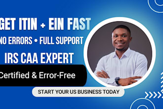 prepare your itin and ein applications for US business setup