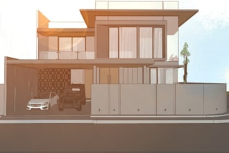 make a 3d sketchup background for your comic asset