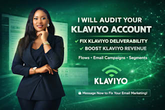 audit your klaviyo account, fix klaviyo deliverability and boost klaviyo revenue