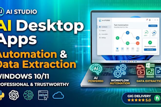 create custom desktop application, web app, modern UI UX for your desktop app