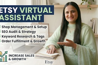 be your etsy virtual assistant to manage and grow your shop