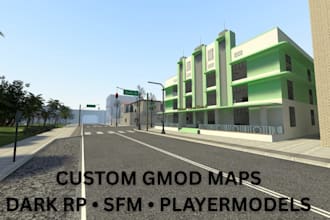 create a custom gmod playermodel and gmod maps for any server