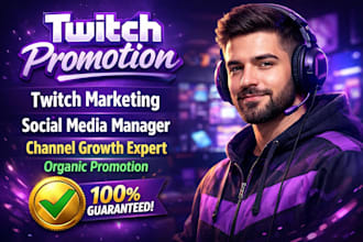 promote your twitch channel for real viewers, organic growth