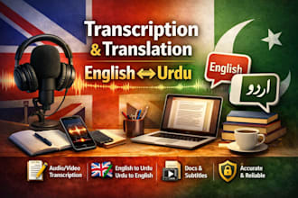 accurately transcribe urdu to english and english to urdu