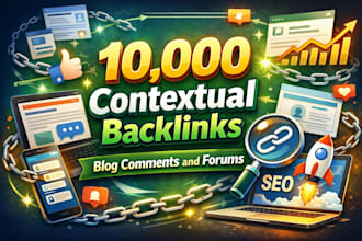 10,000 contextual backlinks from comments