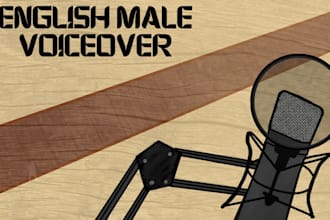 provide a male english voice for narration and characters