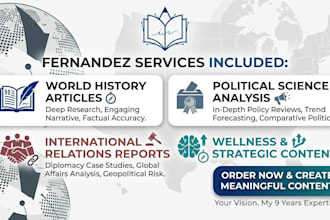 write expert articles on international relations, history and global politics