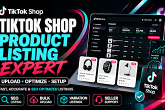 create tiktok shop, tiktok product, tiktok listing