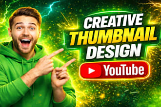 do you simple catchy youtube thumbnail