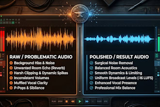 clean, restore, and polish your audio professionally