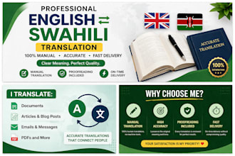 translate english to swahili and swahili to english manually