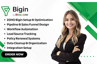 do zoho bigin setup and automate zoho bigin workflows for your business